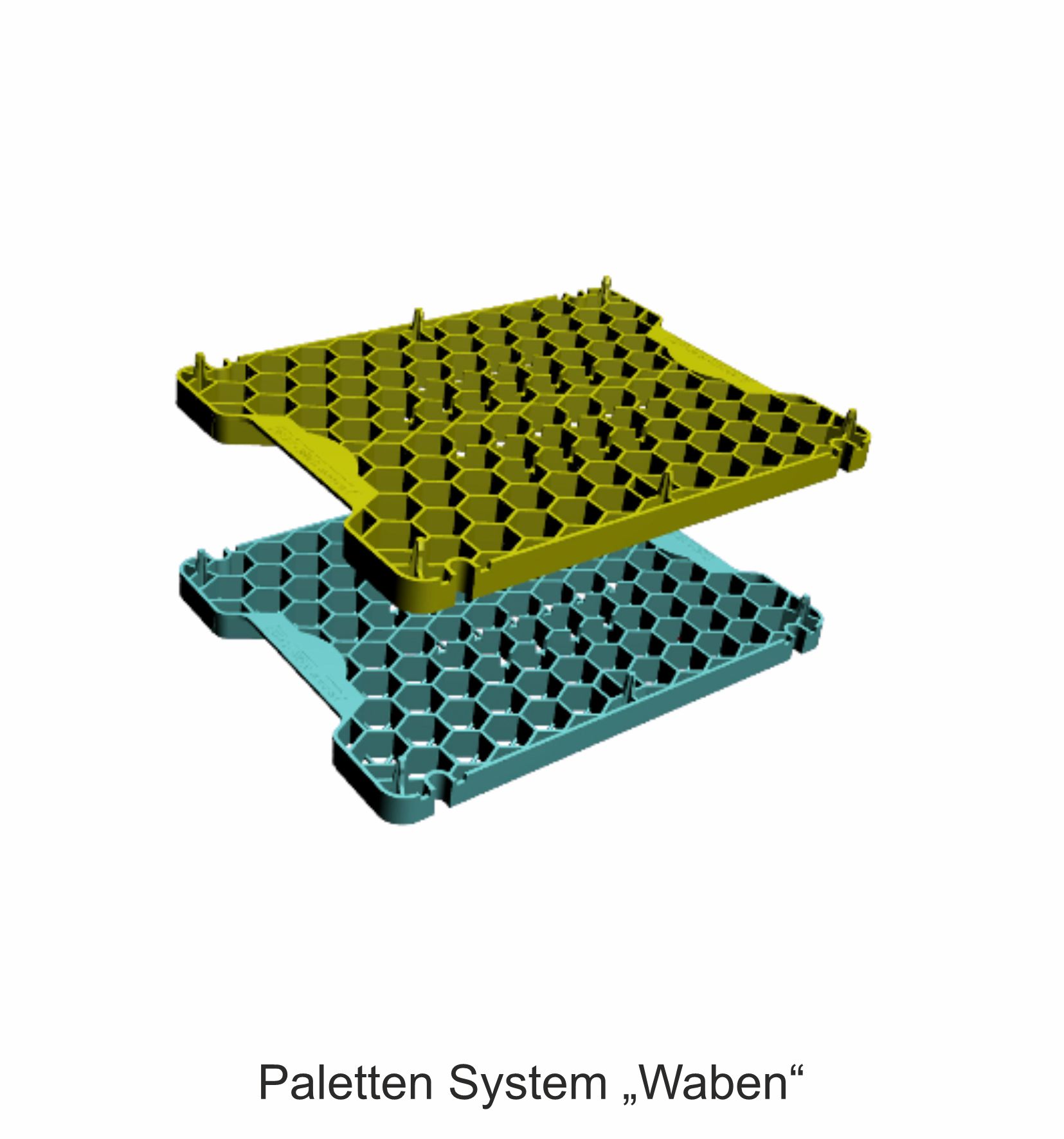 Paletten Werkstcktrgersystem Waben